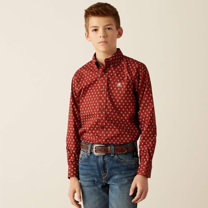 ARIAT BOY&#39;S PAX CLASSIC FIT SHIRT
