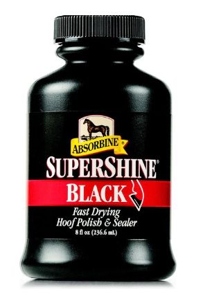ABSORBINE SUPERSHINE BLACK HOOF POLISH &amp; SEALER