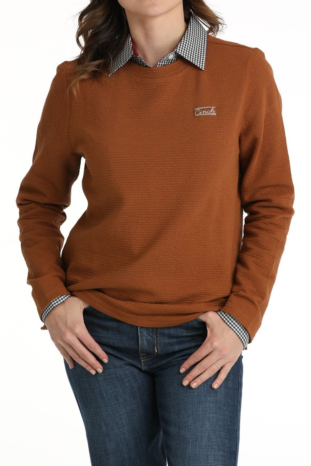 TEXTURED SWEATSHIRT