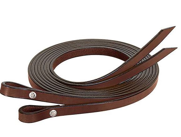 WEAVER BRIDLE LEATHER SPLIT REINS, 5/8&quot; X 7&#39;