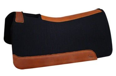 5 STAR ALL AROUND 3/4&quot; WESTERN CONTOURED BLACK PAD 30&quot; X 30&quot;