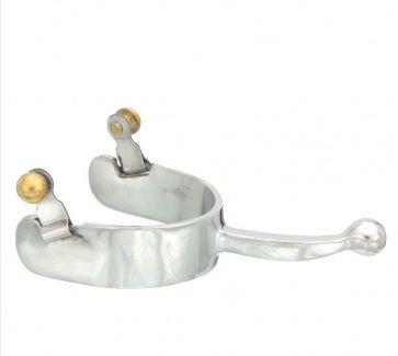 KELLY SILVER STAR STAINLESS STEEL BALL ROWL SPURS (MEN)
