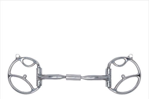 MYLER BIT'S WESTERN DEE W/HOOKS &amp; COMFORT SNAFFLE WIDE BARREL