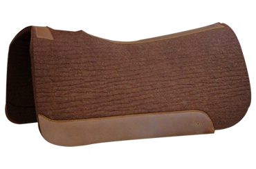 5 STAR 7/8&quot; BARREL RACER CONTOURED CHOCOLATE PAD- 30&quot;X28&quot;