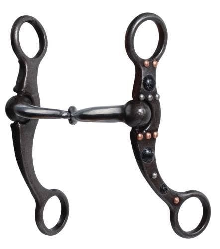 PROFESSIONAL&#39;S CHOICE BLACK DOT SHANK - SNAFFLE
