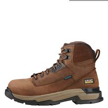 ARIAT MASTERGRIP OILY DISTRESSED BROWN 6&quot; h20  9.5D