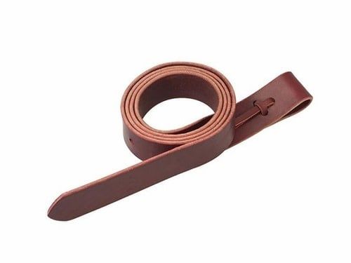 WEAVER BURGUNDY LEATHER LATIGO WITH HOLES 1 3/4&quot; x 72&quot;