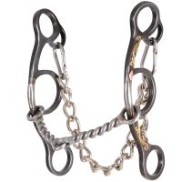 SHERRY CERVI FLORAL SHORT SHANK TWISTED WIRE SNAFFLE BIT