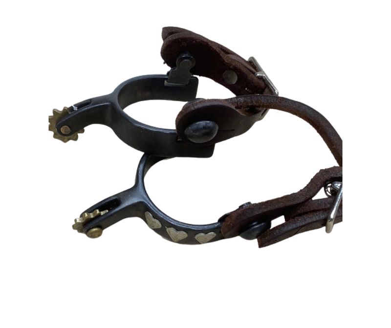 JERRY BEAGLEY TODDLER SPUR WITH STRAP (HEARTS OR AZTEC)