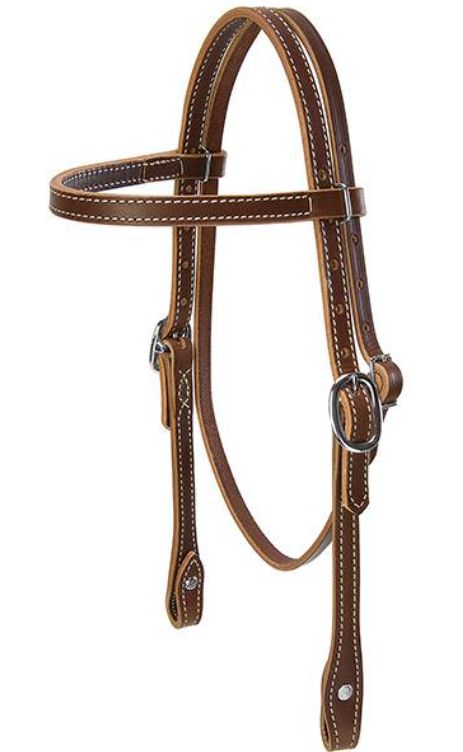 WEAVER PONY DOUBLED AND STITCHED HARNESS BROWBAND HEADSTALL