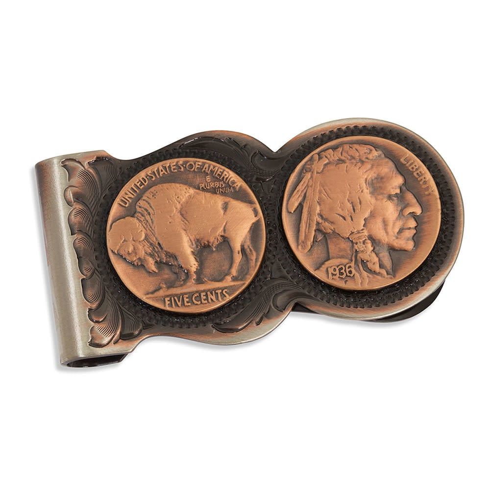 MCL-Buffalo Nickels CBB Money Clip