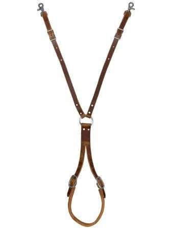 SHOWMAN LEATHER TAIL CRUPPER