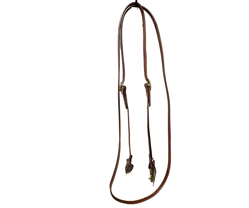 JERRY BEAGLEY 10&#39; LEATHER TRAIL REINS