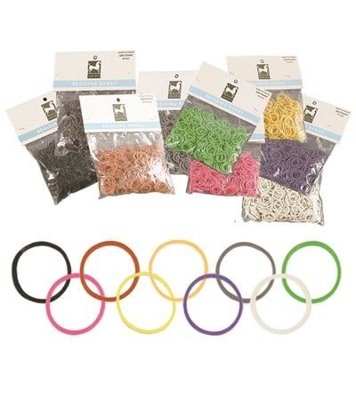 JACKS BRAIDING BANDS 500 CT. (ASSORTED COLORS)