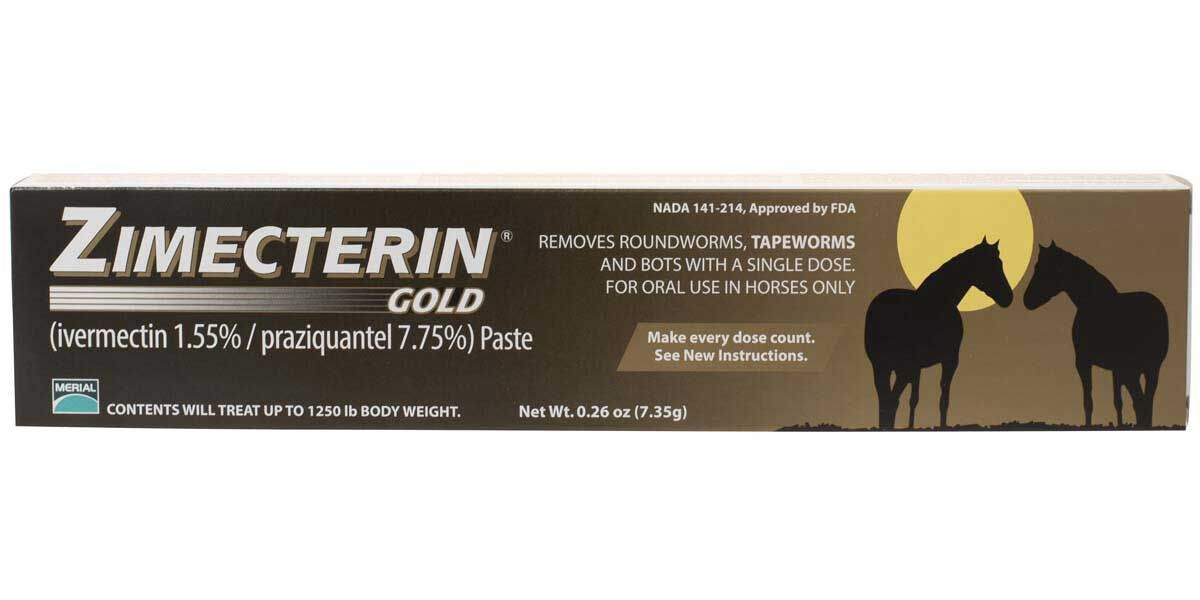 ZIMECTERIN GOLD IVERMECTIN HORSE DEWORMER PASTE