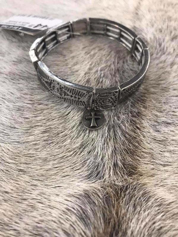 WEST &amp; CO. BURNISHED SILVER SANTA FE BRACELET