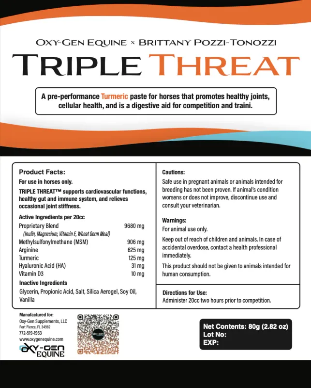 TRIPLE THREAT 80 CC (4 DOSES)