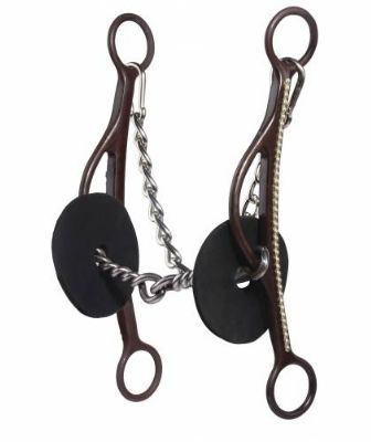 PROFESSIONAL&#39;S CHOICE LONG GAG SERIES TWISTED WIRE SNAFFLE