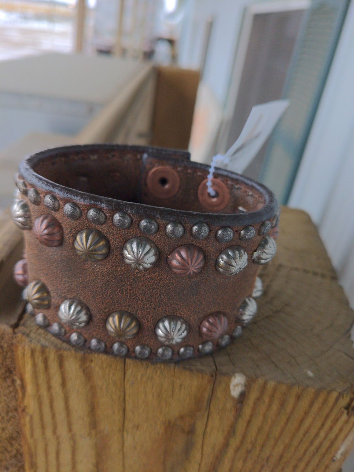 DOUBLE J 2&quot; BROWN BOMBER CUFF