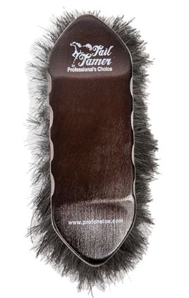 TAIL TAMER WOODEN HORSEHAIR LONG BRISTLE BRUSH