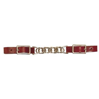 WEAVER LATIGO LEATHER 3-1/2&quot; SINGLE FLAT LINK CHAIN CURB STRAP