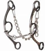 SHERRY CERVI LONG SHANK O RING SQUARE SNAFFLE BIT
