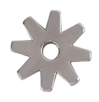 8 POINT REPLACEMENT ROWEL, STAINLESS STEEL, 1"