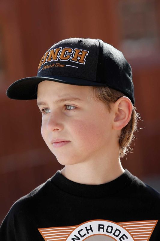YOUTH FLEXFIT CAP BLK/GRY