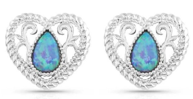 GLEEFUL HEART SILVER EARRINGS