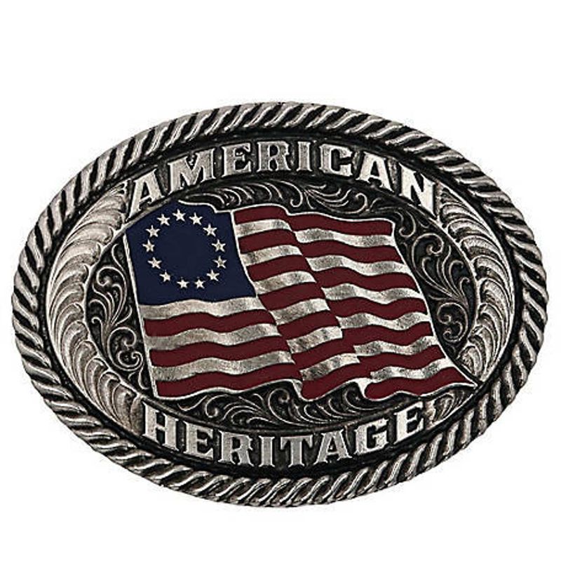ATTITUDE BUCKLES BETSY SPARKLING PATRIOTIC BUCKLE