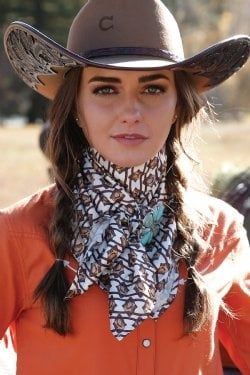 WILD RAG COWBOY HAT WHT/BRWN