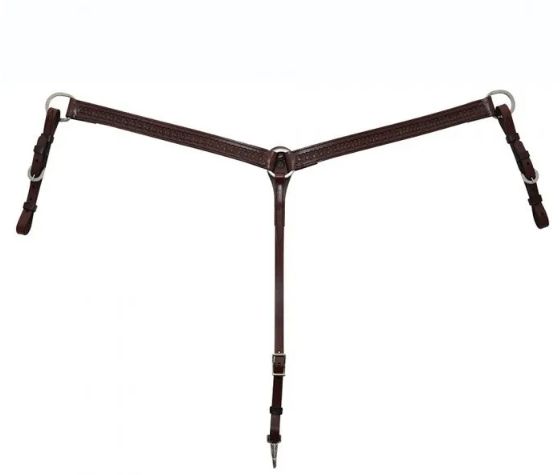CIRCLE Y TOOLED STRAIGHT BREAST COLLAR