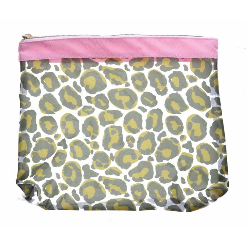 EARN YOUR SPOTS ZIPPER POUCH, CLEAR VINYL