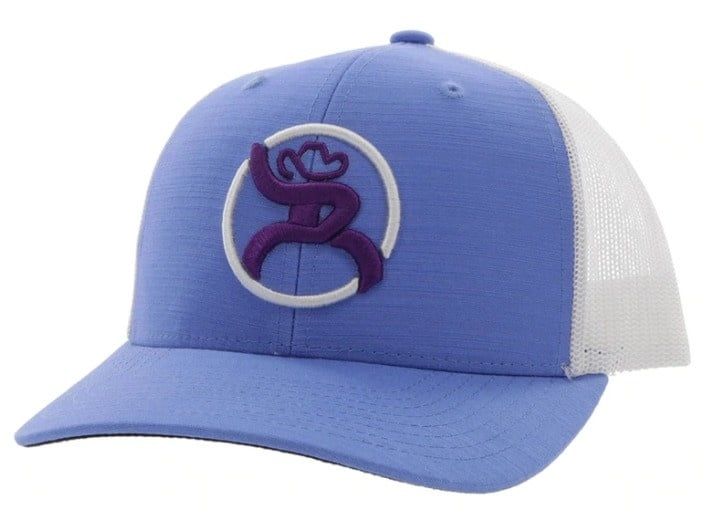 YOUTH &quot;STRAP&quot; ROUGHY BLUE/WHITE 6P TRUCKER