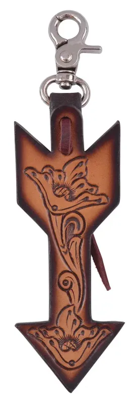 CIRCLE Y SADDLE CHARM FLORAL ARROW