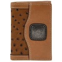 JUSTIN TRIFOLD WALLET OSTRICH