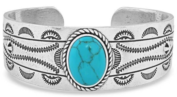 MONTANA SILVERSMITHS INTO THE BLUE TURQUOISE CUFF