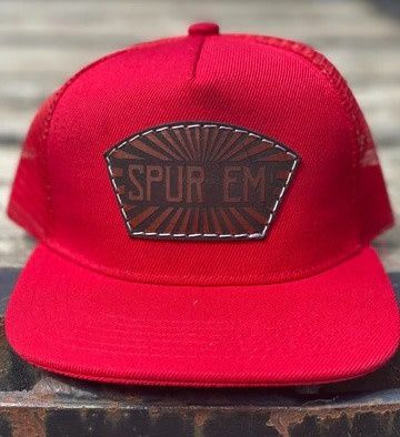 &quot;SPUR EM&quot; LEATHER PATCH TRUCKER - YOUTH