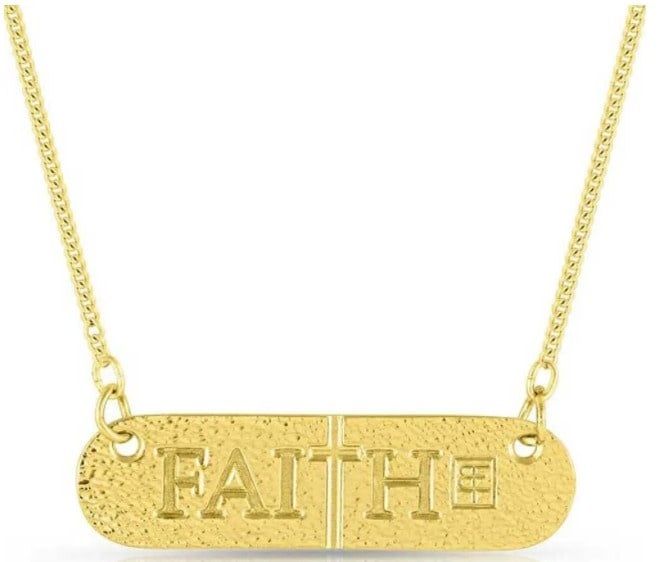 MONTANA SILVERSMITHS FAITH IN ALL WARRIOR GOLD BAR