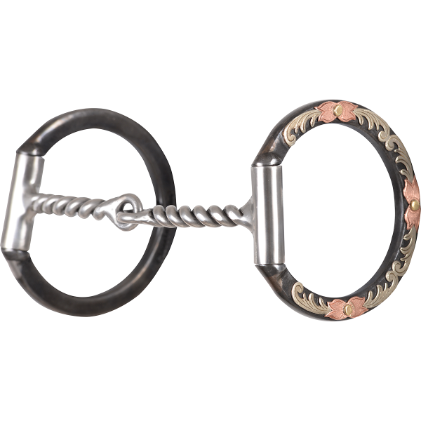 BITLOGIC TOOL BOX D RING TWISTED WIRE SNAFFLE BIT