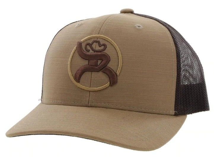 HOOEY YOUTH &quot;STRAP&quot; ROUGHY TAN/BROWN TRUCKER CAP