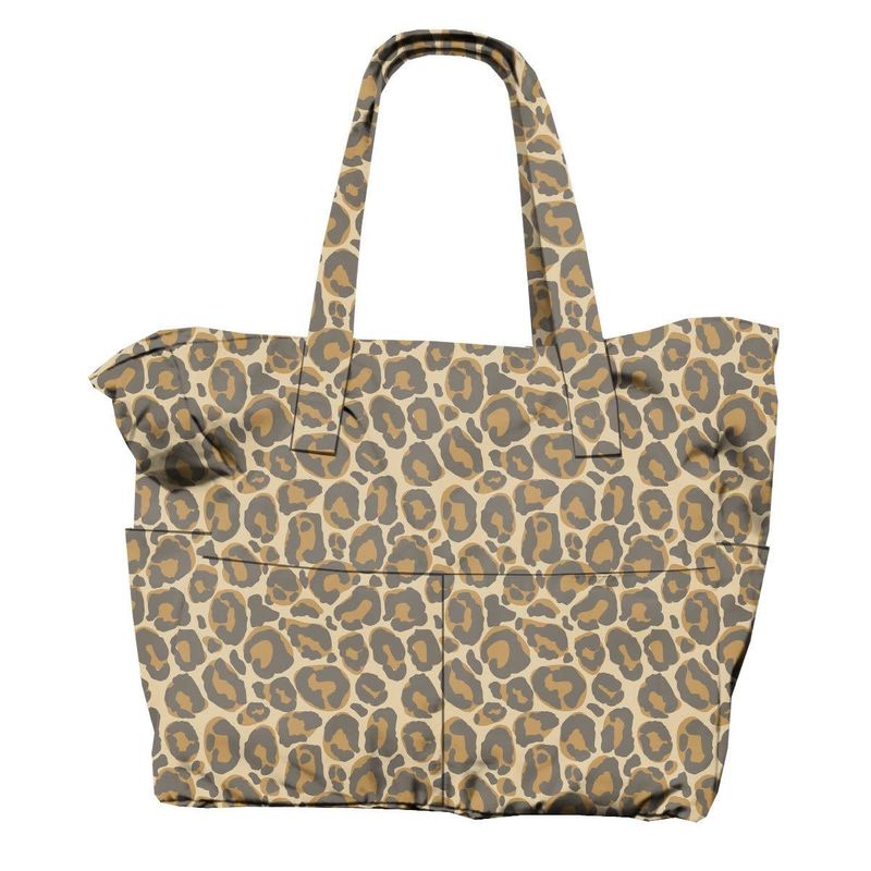 EARN YOUR SPOTS BEACH BAG, COATED VINYL