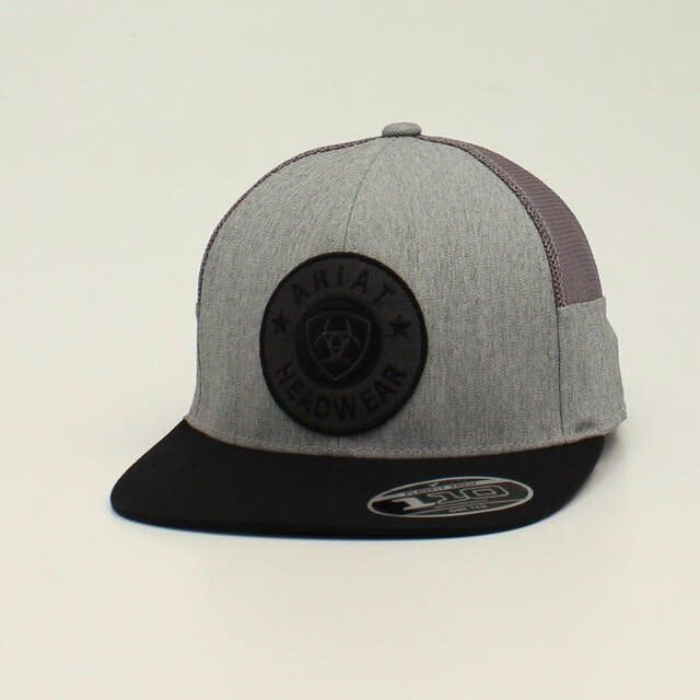 ARIAT ROUND LOGO GRAY PATCH