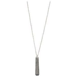 JUSTIN NECKLACE SILVER BAR 1/FILIGREE PATERN