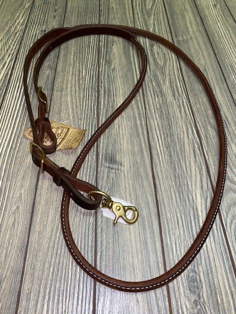 HARNESS LEATHER DELUXE ROUND ROPER REIN