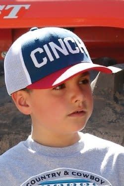 CINCH TRUCKER CAP NAVY/WHITE/RED