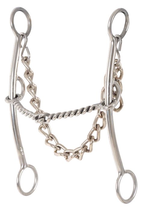 CLASSIC EQUINE GOOSTREE SHORT SHANK TWISTED WIRE PICKUP BIT