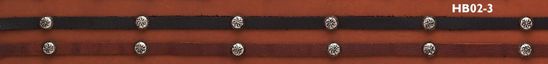 3 HAT BAND LEATHER W/CONCHOS TIE
