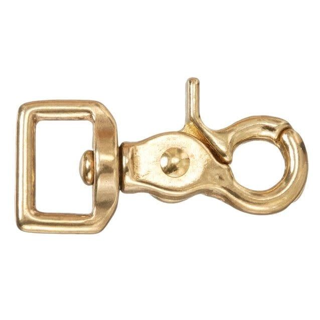 SWIVEL SCISSOR SNAP 3/4&quot; BRASS PLATED