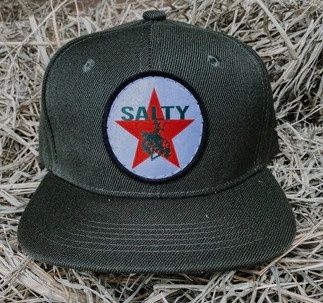 &quot;SALTY&quot; PRINTED PATCH BALL CAP - YOUTH